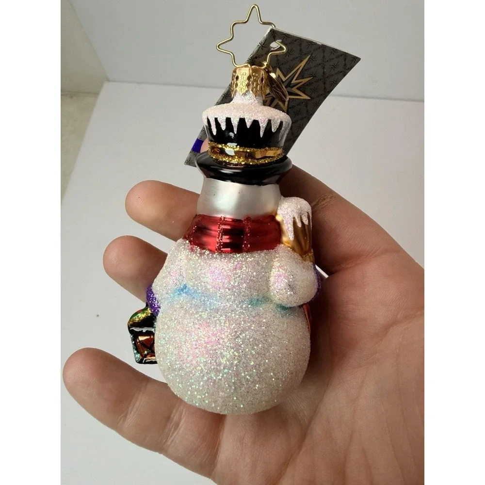 Christopher Radko Sno Glo Stroll Gem 1016204 Snowman Holding Broom